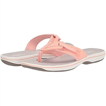 Chancletas Brinkley Jazz De Mujer Clarks Melocotón Sintético