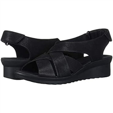 Sandalia Cuña Mujer Caddell Jena Negro Clarks