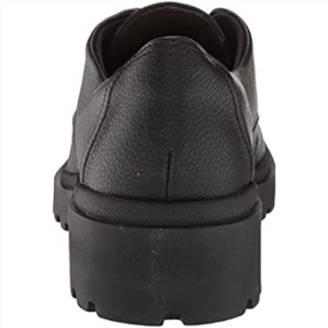 Clarks Mujer Calla Ruby ​​oxford Planas Cuero Negro