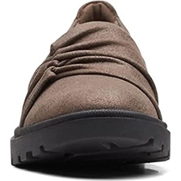 Mocasín Mujer Estilo Calla Flat Bronce Metalizado Sintético Clarks