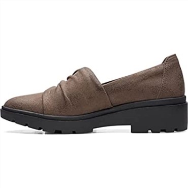 Mocasín Mujer Estilo Calla Flat Bronce Metalizado Sintético Clarks