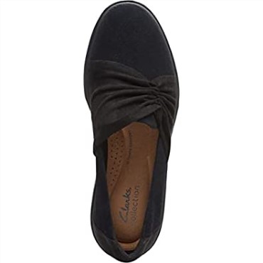 Mocasín Mujer Estilo Calla Plano Clarks Ante Negro