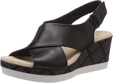 Sandalias Con Puntera Cerrada Perla Cammy Mujer Clarks Negro