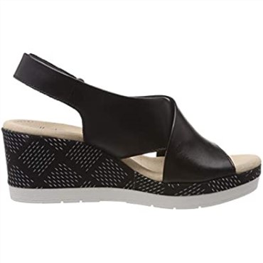 Sandalias Con Puntera Cerrada Perla Cammy Mujer Clarks Negro