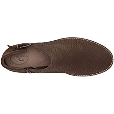 Botines Mujer Camzangie Clarks Oliva Ante Nubuck Combi