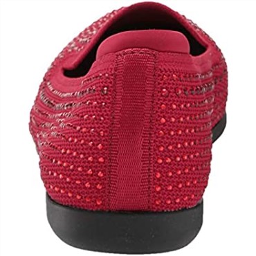 Mocasín De Mujer Carly Dream Plano Rojo Punto Con Destellos Clarks