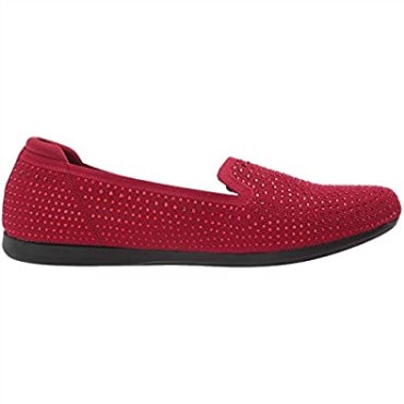 Mocasín De Mujer Carly Dream Plano Rojo Punto Con Destellos Clarks
