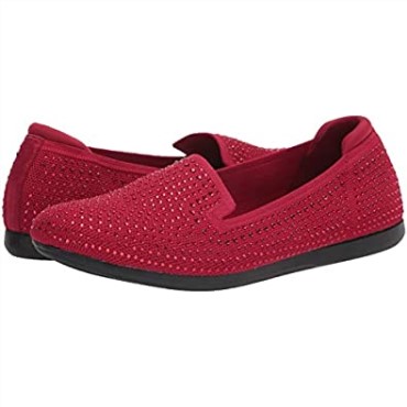 Mocasín De Mujer Carly Dream Plano Rojo Punto Con Destellos Clarks