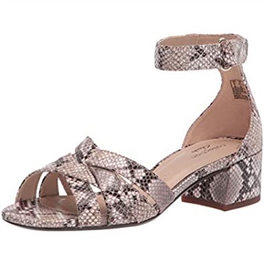Sandalia De Tacón Caroleigh Rori Mujer Natural Serpiente Sintético Clarks