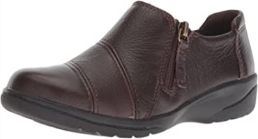 Mocasin Mujer Cheyn Clay Cuero Marron Clarks