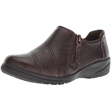 Mocasin Mujer Cheyn Clay Cuero Marron Clarks
