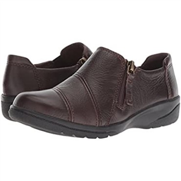 Mocasin Mujer Cheyn Clay Cuero Marron Clarks