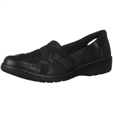Mocasin Mujer Cheyn Creek Clarks Cuero Negro