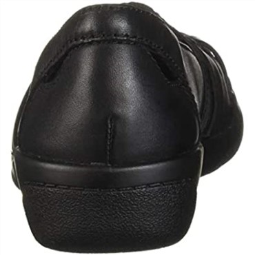 Mocasin Mujer Cheyn Creek Clarks Cuero Negro