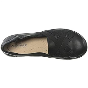 Mocasin Mujer Cheyn Creek Clarks Cuero Negro