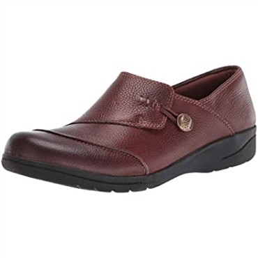 Mocasines Mujer Cheyn Misha Flat Cuero Marrón Oscuro Clarks