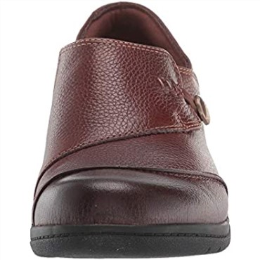 Mocasines Mujer Cheyn Misha Flat Cuero Marrón Oscuro Clarks