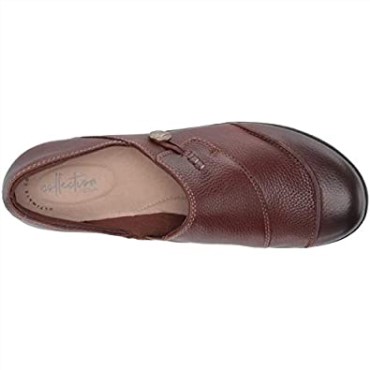 Mocasines Mujer Cheyn Misha Flat Cuero Marrón Oscuro Clarks