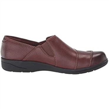 Mocasines Mujer Cheyn Misha Flat Cuero Marrón Oscuro Clarks