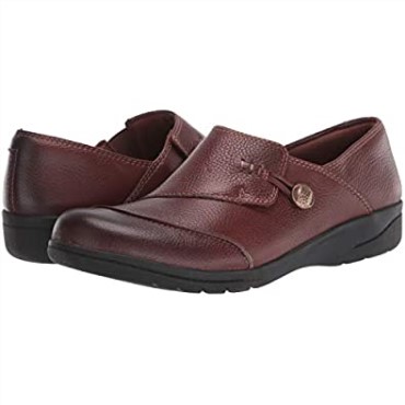 Mocasines Mujer Cheyn Misha Flat Cuero Marrón Oscuro Clarks