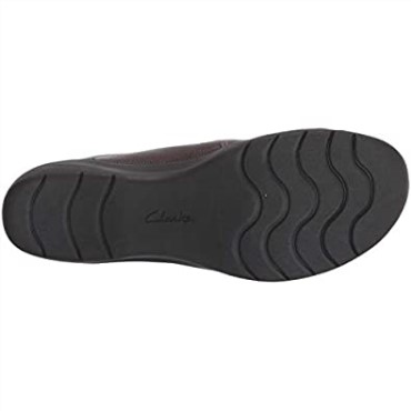 Mujer Cheyn O Nyx-black Piel Abatanada Clarks Marrón Oscuro Piel Abatanada