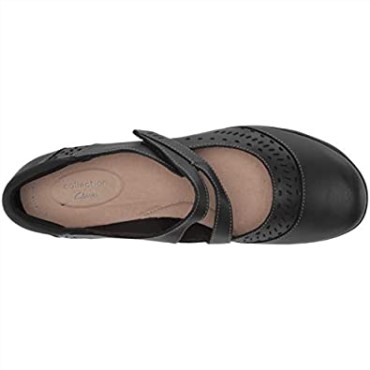 Clarks De Mujer Cheyn Or Nyx-navy De Piel Abatanada