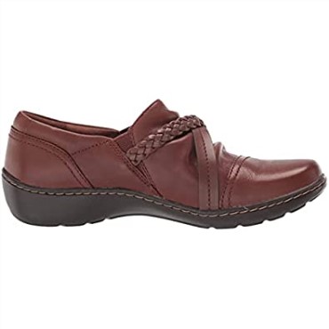 Mocasines Mujer Cora Braidshoe Clarks Bronceado Oscuro