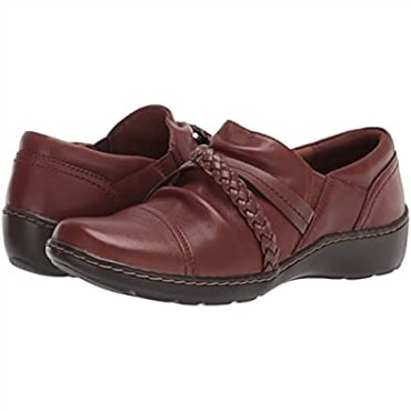 Mocasines Mujer Cora Braidshoe Clarks Bronceado Oscuro