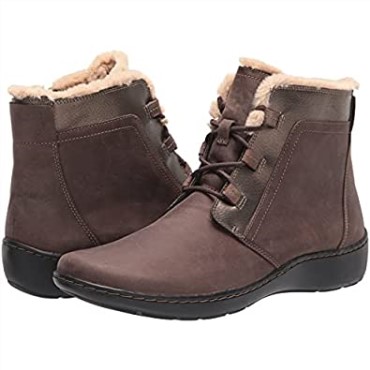 Botines Mujer Cora Chai Taupe Bronce Clarks