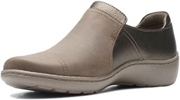 Merceditas De Mujer Cora Dahlia Flat Clarks Taupe Combi