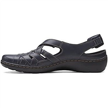 Mocasín Mujer Cora Dream Plano Piel Marino Clarks
