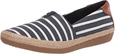 Mocasin Mujer Danelly Sky Plano Clarks Navy Textil Sintetico Combi