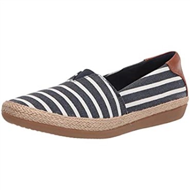 Mocasin Mujer Danelly Sky Plano Clarks Navy Textil Sintetico Combi