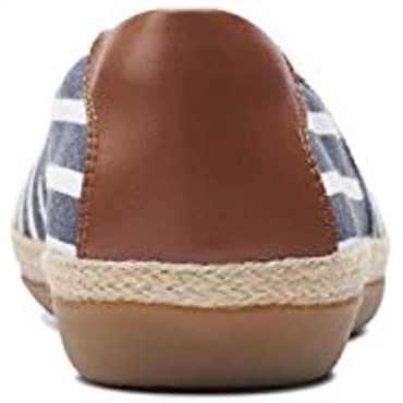 Mocasin Mujer Danelly Sky Plano Clarks Navy Textil Sintetico Combi