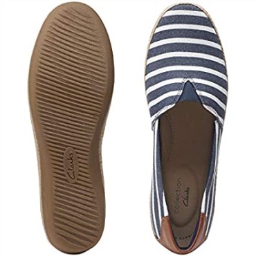Mocasin Mujer Danelly Sky Plano Clarks Navy Textil Sintetico Combi