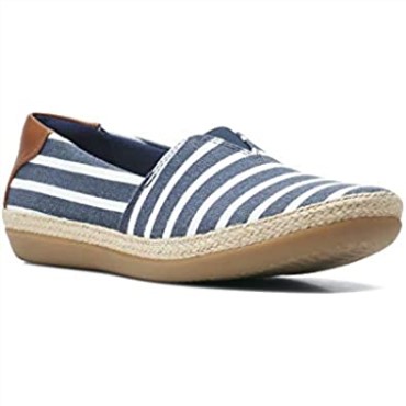 Mocasin Mujer Danelly Sky Plano Clarks Navy Textil Sintetico Combi