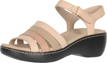 Sandalia Mujer Delana Brenna Blush Combi Cuero Clarks