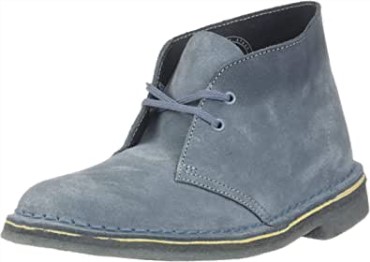 Desert Boot Mujer Clarks Azul Gris Ante