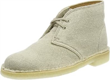 Botas Safari Mujer Clarks Lona Natural Beige