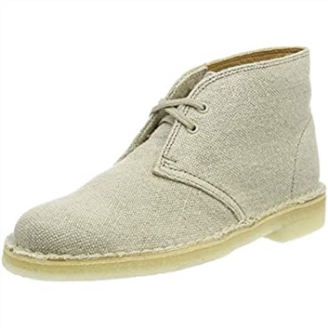 Botas Safari Mujer Clarks Lona Natural Beige
