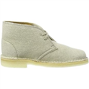 Botas Safari Mujer Clarks Lona Natural Beige