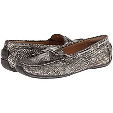 Dunbar Racer Clarks Cuero Metalizado Peltre Para Mujer