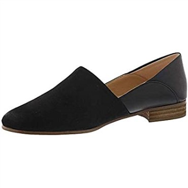 Mocasines Mujer Easy Slip On Negro Clarks