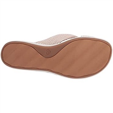 Sandalia Eliza Shore Slide Mujer Clarks Textil Natural