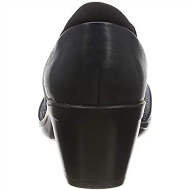 Zapato De Vestir Uniforme Emily Alexa Mujer Azul Marino Combi Clarks