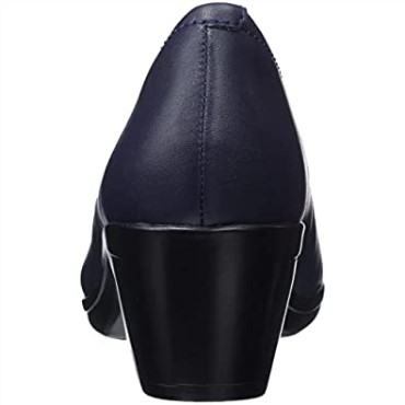 Zapato De Salon Emily Belle Mujer Clarks Piel Azul Marino
