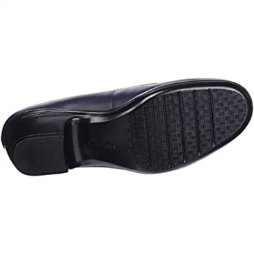 Zapato De Salon Emily Belle Mujer Clarks Piel Azul Marino
