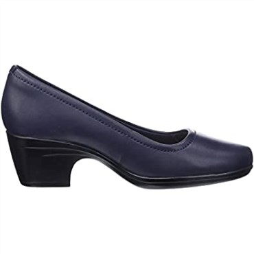 Zapato De Salon Emily Belle Mujer Clarks Piel Azul Marino