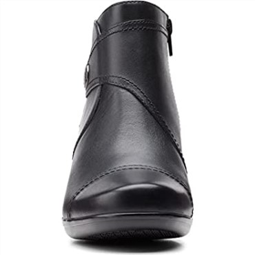 Bota Moda Mujer Emily Calle Clarks Piel Negra