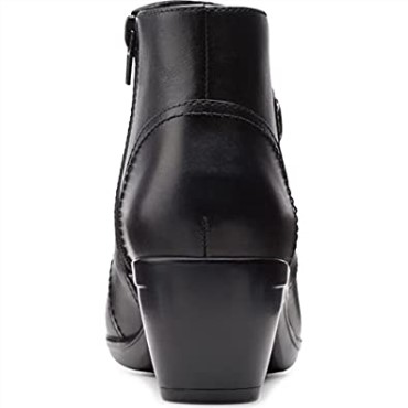 Bota Moda Mujer Emily Calle Clarks Piel Negra